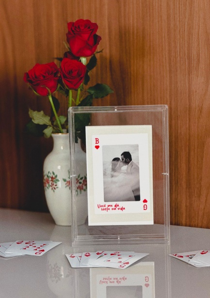Porta Retrato Carta de Baralho